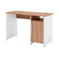 **Bureau en Bois avec Rangements Intégrés et Finition Épurée**